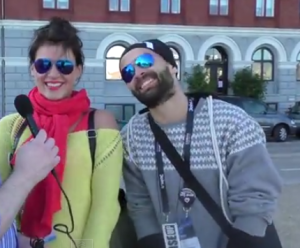 Eurovision Ireland Meets Vilija Matačiūnaitė From Lithuania at Eurovision 2014. Photo : Eurovision Ireland