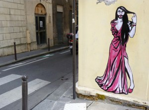 Conchita Wurst Street Art in Paris. Photo : Suriani Flickr