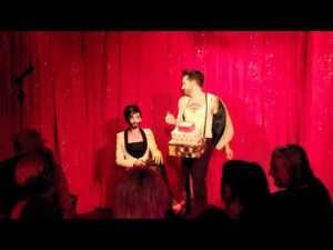 Conchita Wurst and Jacques Patriaque - 'Dick In A Box'. Photo : YouTube