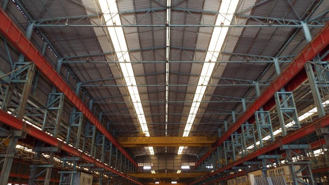 The Malta Shipbuilding, home of Junior Eurovision 2014, being looked at by the Steering Group (Photo: PBS)