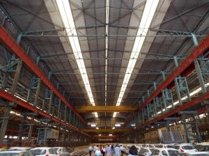 The Malta Shipbuilding, home of Junior Eurovision 2014, being looked at by the Steering Group (Photo: PBS)