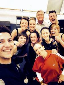 Josh James and Cast at Sea. Photo : Josh James Facebook