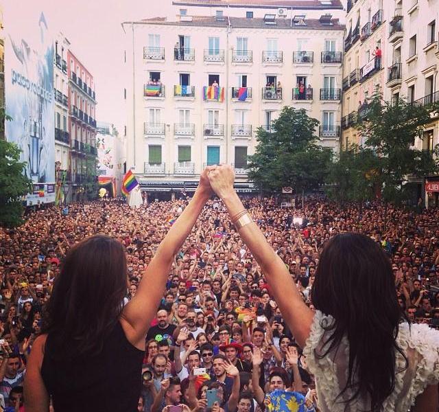 Ruth Lorenzo and Conchita Wurst. Photo : Ruth Lorenzo Facebook