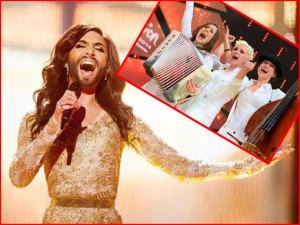 Conchita Wurst and Elaiza at Napster Germany Awards. www.abendzeitung-muenchen.de