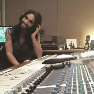 Conchita in the Studio. Photo : Conchita Official facebook
