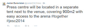 Press Centre at JESC 2014