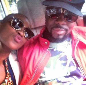 Stella Mwangi and Wyclef Jean. Photo : Stella Mwangi Facebook