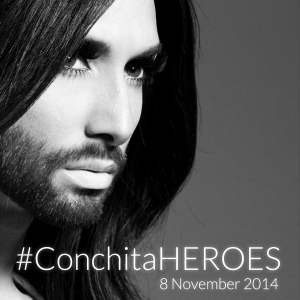 Conchita Wurst - Heroes. Photo : Conchita Wurst Facebook