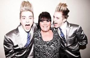JEDWARD WITH MARY BYRNE  - X FACTOR CONTESTANT 2010. Photo : DailyMail
