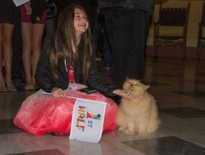 Belle and Puss N' Boots at the Opening Ceremony. Photo Elena Volotova / Maria Mifsud