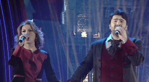 Besiana Mehmetaj & Shkodran Tolaj – Keshtjella. Photo : RTSH