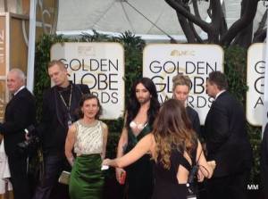 Conchita Arrives at the Red Carpet of The Golden Globe Awards. Photo : Twitter