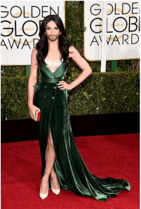 Conchita at the Golden Globes. Photo : Twitter