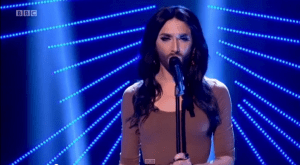 Conchita Wurst Wins at the Gay Music Awards. Photo : BBC