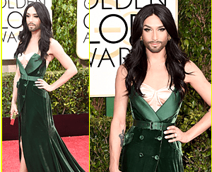 Conchita on the Red Carpet. Photo : Twitter