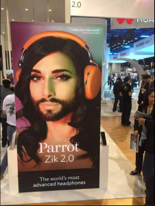 Conchita Parrot Campaign in American Stores. Photo : Conchita Wurstgiminder