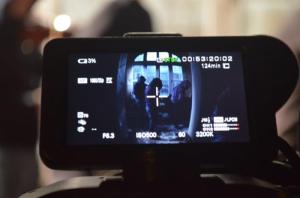 Amber shooting the video for her song 'Warrior'. Photo Daniel d’Anastasi