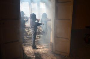 Amber shooting the video for her song 'Warrior'. Photo Daniel d’Anastasi