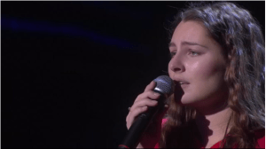 Emelie Irewald. Melodifestivalen 2015. Photo : SVT