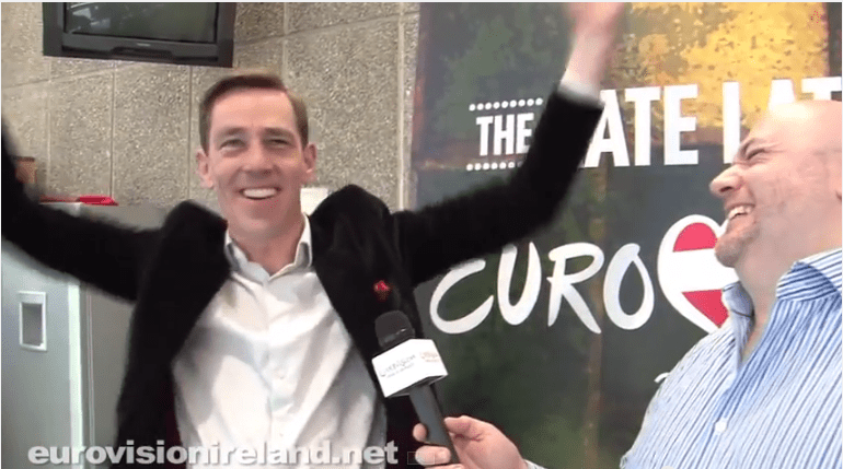 Ryan Tubridy Eurosong Host. Photo : Eurovision Ireland