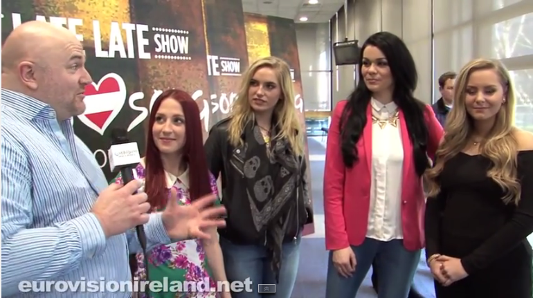 The Girls At Eurosong 2015. Photo : Eurovision Ireland