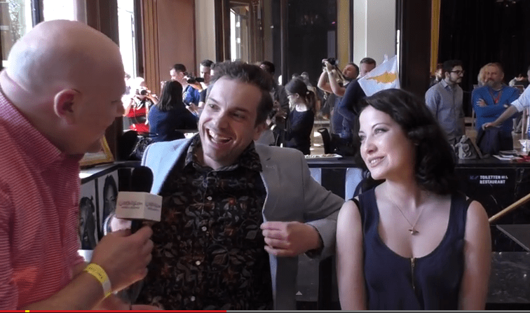 Eurovision Ireland Meets Electro Velvet from the United Kingdom. Photo : Eurovision Ireland