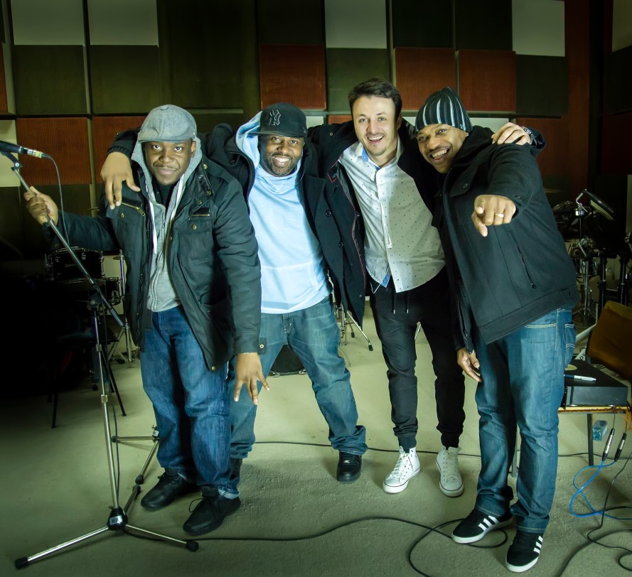 Macedonia - Daniel and MERJ (Formerly Blackstreet) together for Eurovision. Photo : MRTV