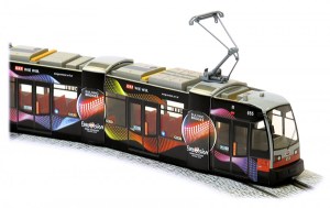 Eurovision trams in the streets of Vienna. Photo: Wiener Linien