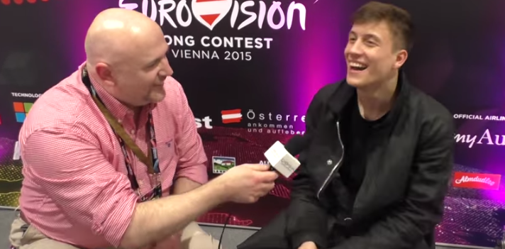 Loic Nottet in Interview. Photo : Eurovision Ireland