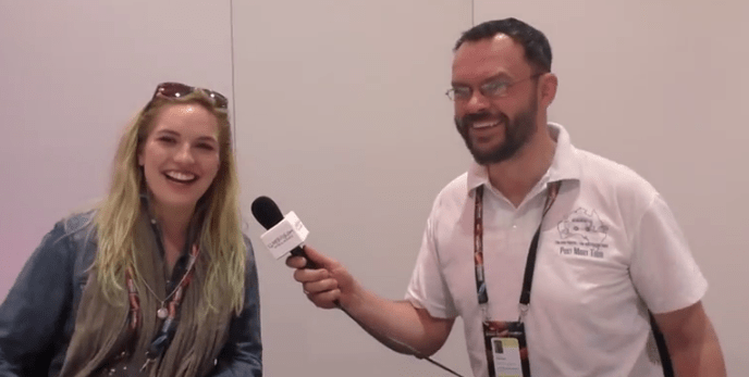 Eurovision Ireland Interviews Molly Sterling in Vienna. Photo : Eurovision Ireland