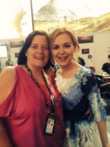 Monika from Lithuania immediately after Jury Final performance