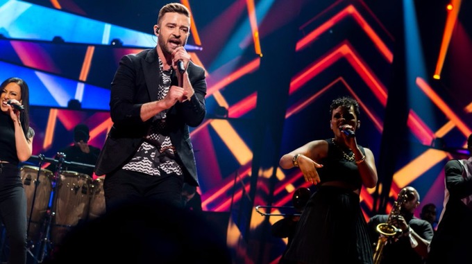 Justin Timberlake at Eurovision : Photo Credit: Anna Velikova (EBU)