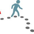 Person Walk Follow Path Plan Point A To B